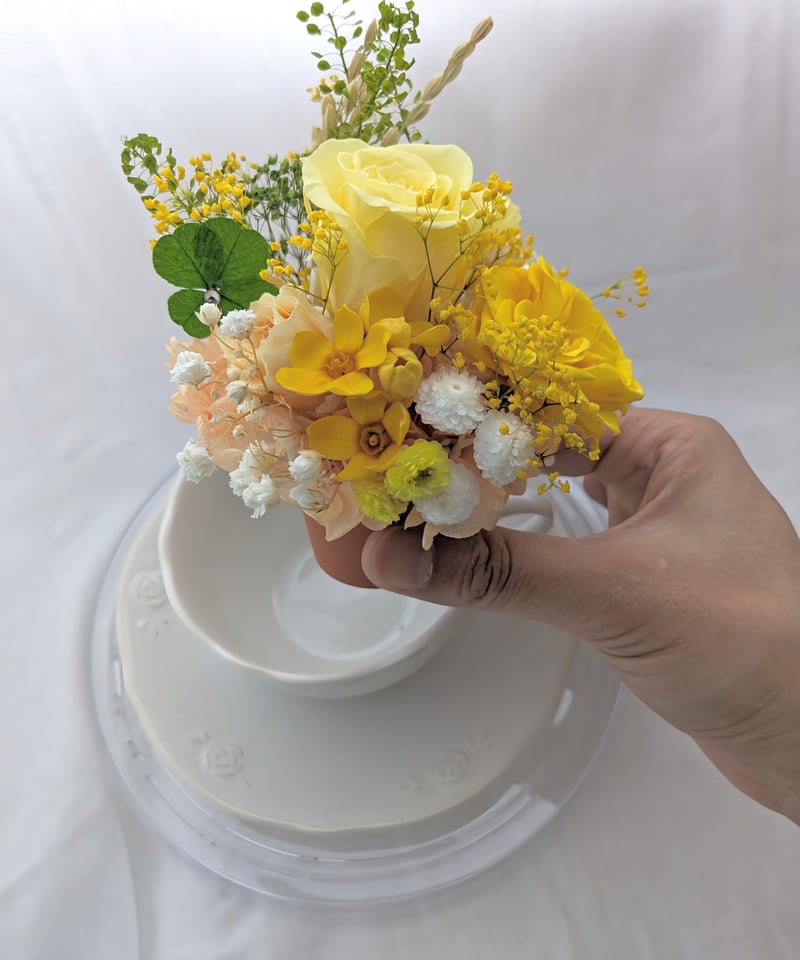 プリザーブドフラワーティーカップアレンジ専用/取り替え専用フラワー