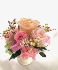 プリザーブドフラワーアレンジ お日さま色した陽気な花たち フラワー