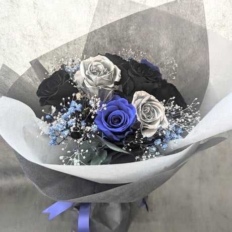 青い薔薇 様@AF & KC & IW no22,3本組,青,薔薇,ウェディング,アーティフィシャルフラワー