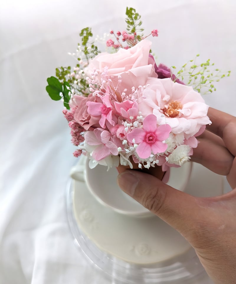 プリザーブドフラワーティーカップアレンジ専用/取り替え専用フラワー