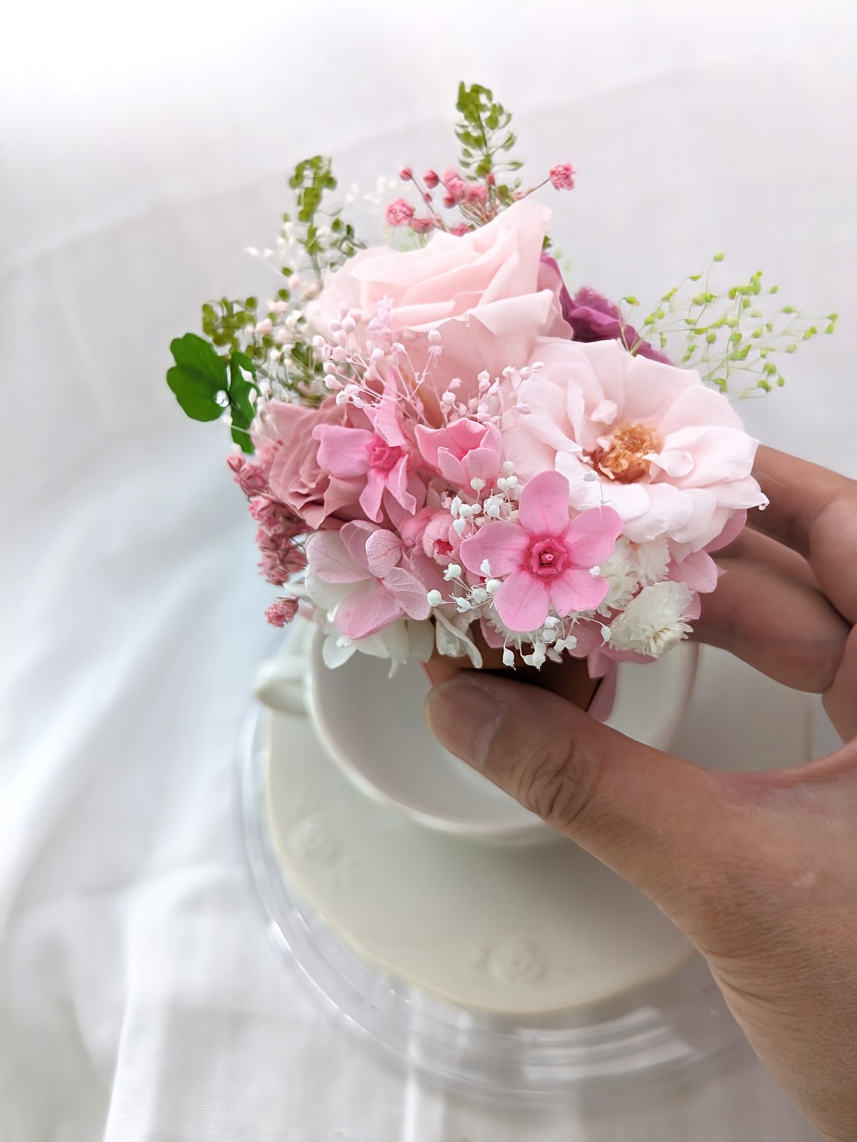 プリザーブドフラワーティーカップアレンジ専用/取り替え専用フラワー