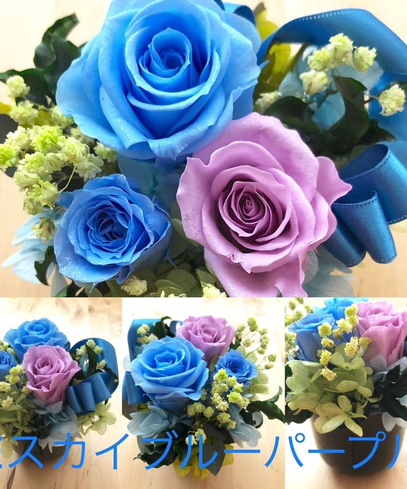 ローズアレンジ選べる7色／プリザーブドフラワー】【フラワーケース