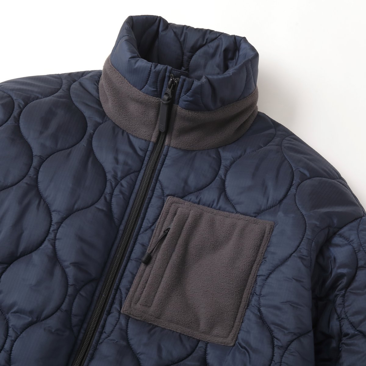 S.F.C QUILTED PUFF JACKET Navy / Grey【SFCFW23SP