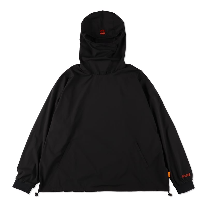 SEE SEE NYLON HOODY【BLACK】 | STUDY SHOWROOM STORE SEE SEE NYLON HOODY【BLACK】 | STUDY SHOWROOM STORE