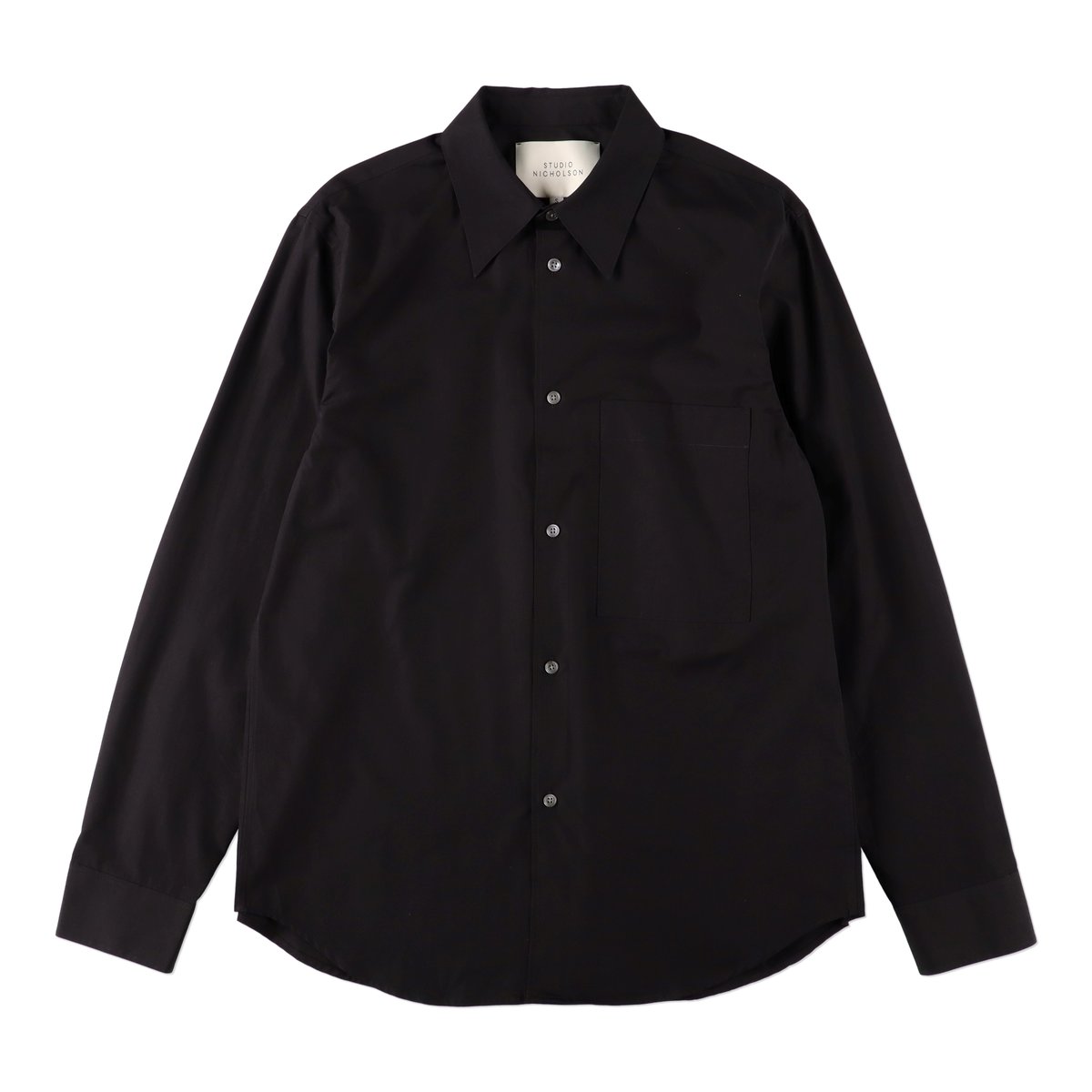 STUDIO NICHOLSON SLIM PATCH POCKET SHIRT 