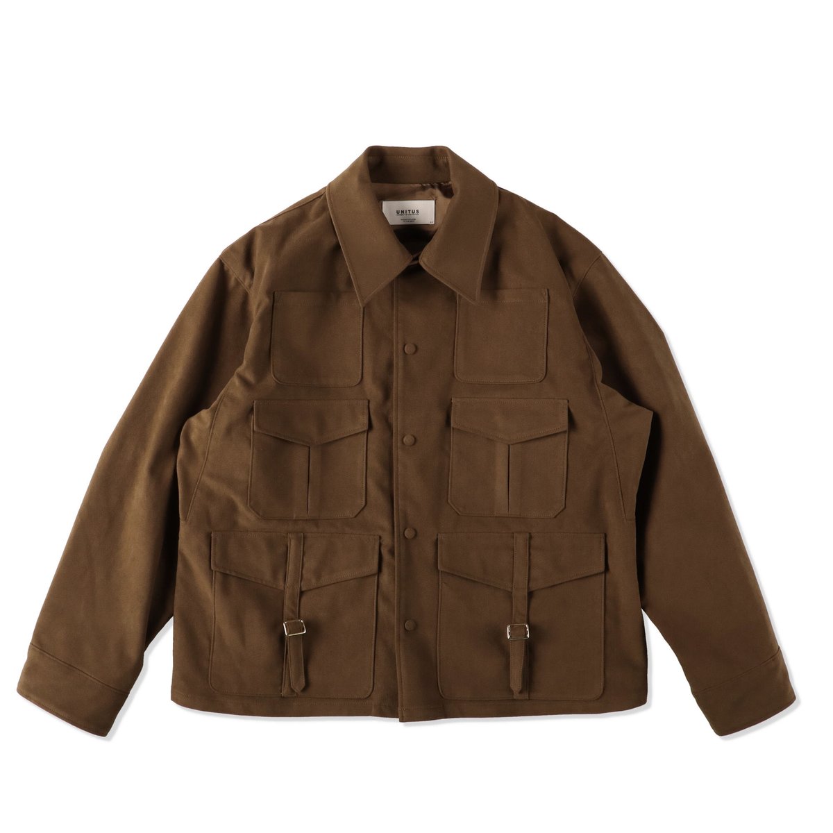 UNITUS(ユナイタス) 6 Pocket Eco Leather Jacket Brown