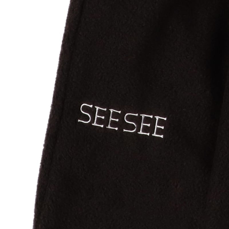 SEE SEE WIDE TAPERED EASY FLEECE PANTS【BLACK】 | SEE SEE WIDE TAPERED EASY FLEECE PANTS【BLACK】 |