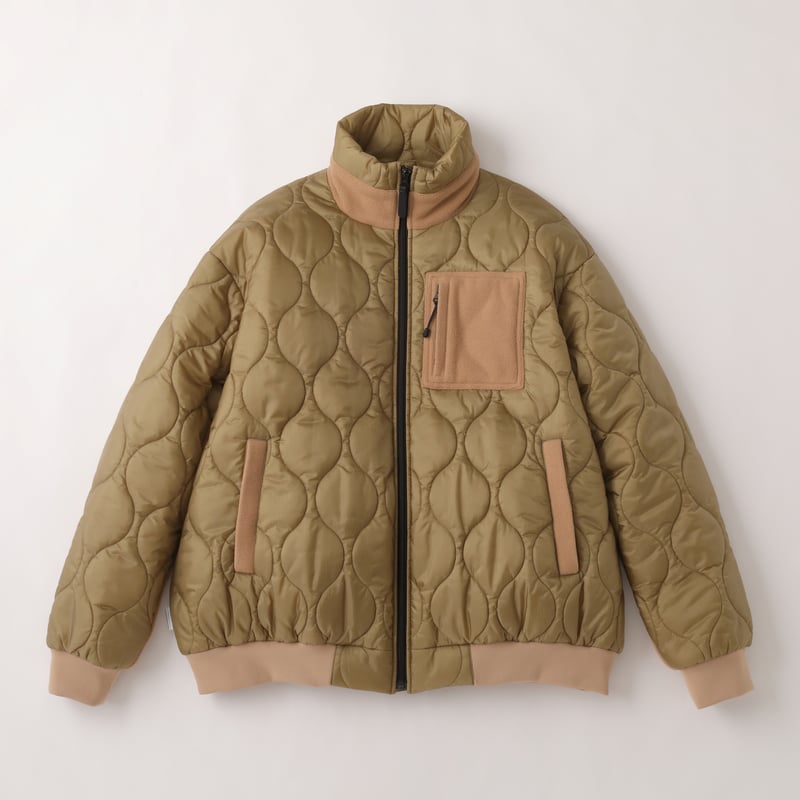 S.F.C QUILTED PUFF JACKET Khaki / Beige【SFCFW23