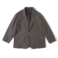 UNIVERSAL PRODUCTS. CREPE UNCONSTRUCTED 2B JACKET GRAY【221-60403】