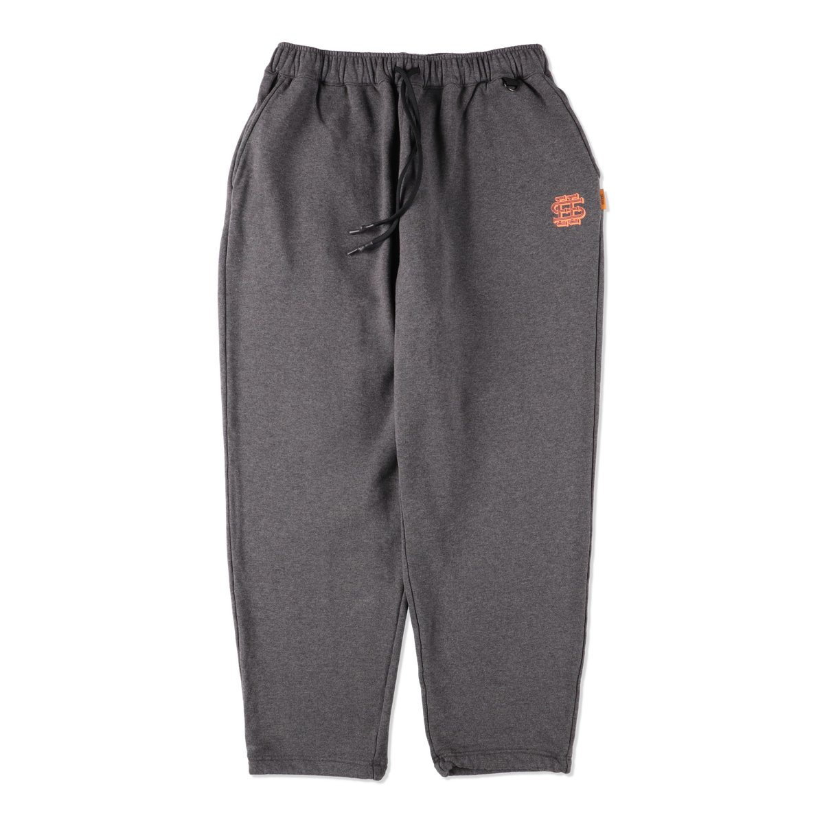 SEE SEE WIDE NYLON SPORTY PANTS チャコール M