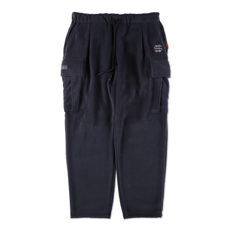 新品 SEE SEE Wide Nylon Cargo Pants Navy