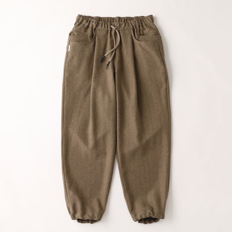 S.F.C WIDE TAPERED EASY PANTS (WOOLHERRINGBONE)...