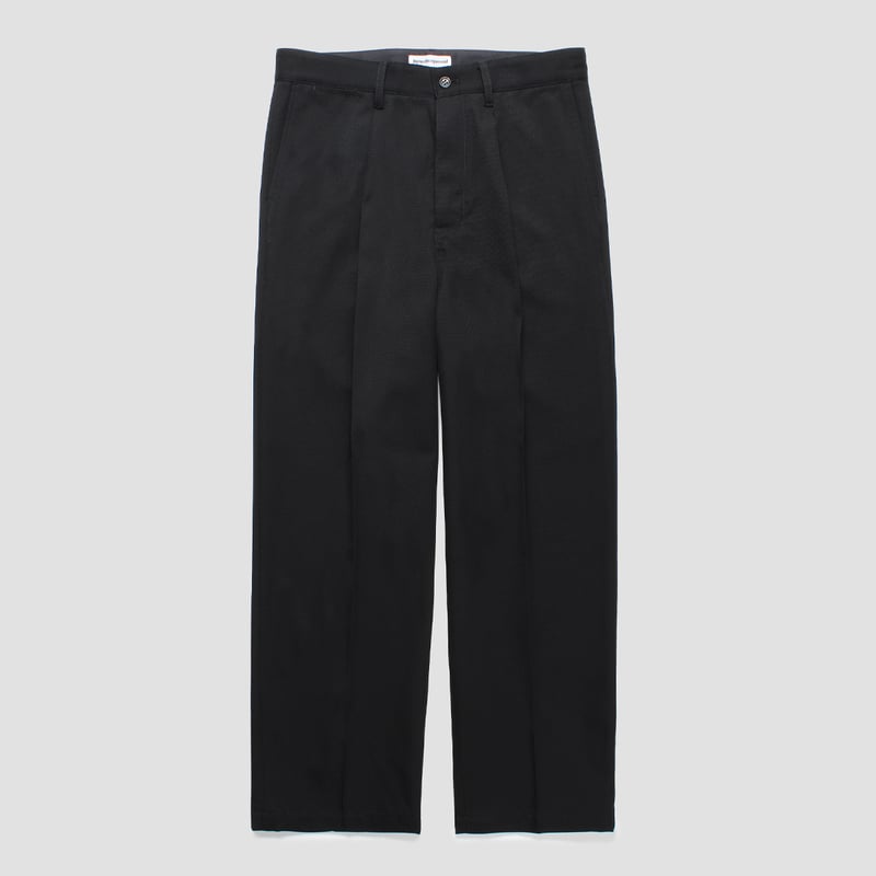 CABARET POVAL Light Wool Gabadine Trousers Blac