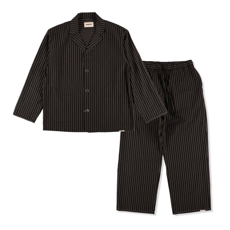 NOWHAW ノウハウ ”day”pajama black stripe【P-S395-H】...