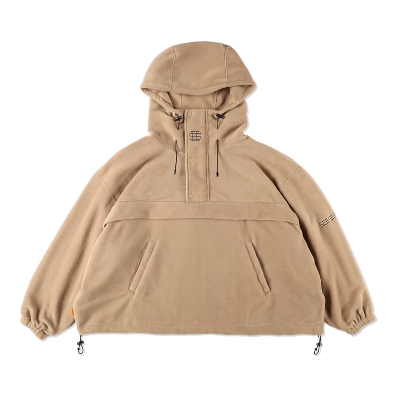 サイズはLサイズです【人気】SEESEE LIGHT FLEECE JACKET 黒色