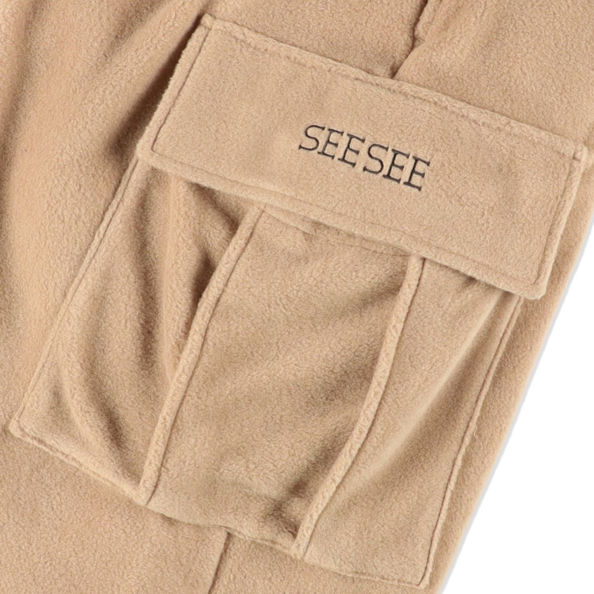 SEE SEE CARGO FLEECE PANTS【BROWN BEIGE】 | STUDY