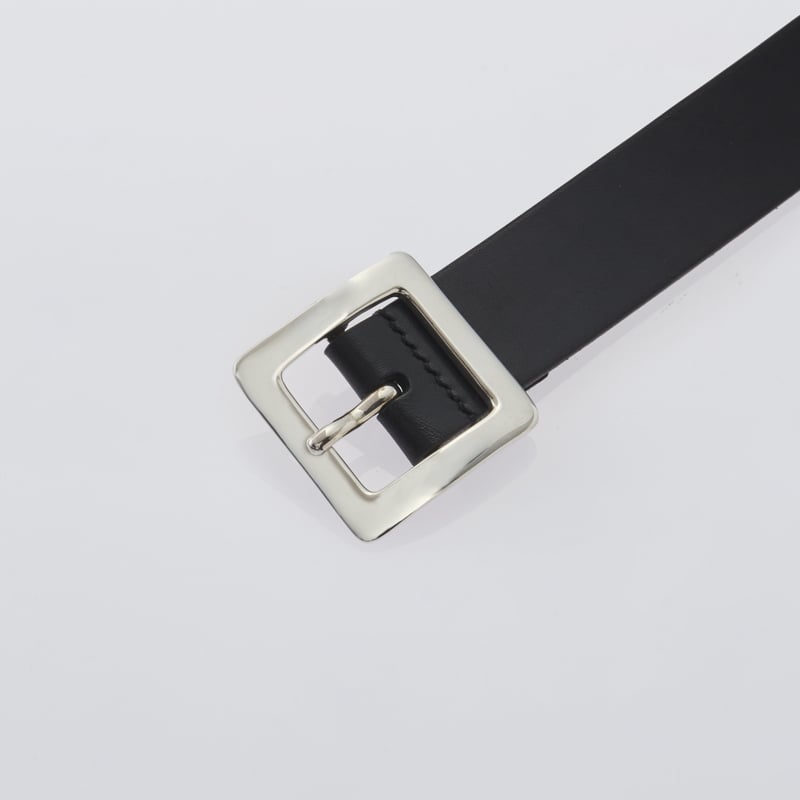 XOLO（ショロ）Square Buckle Belt Black Leather【XOBL0