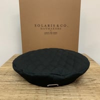 SOLARIS HATMAKERS & Co. FRENCH BERET B.PANTHER BLACK【SH-18AW-09】(N)