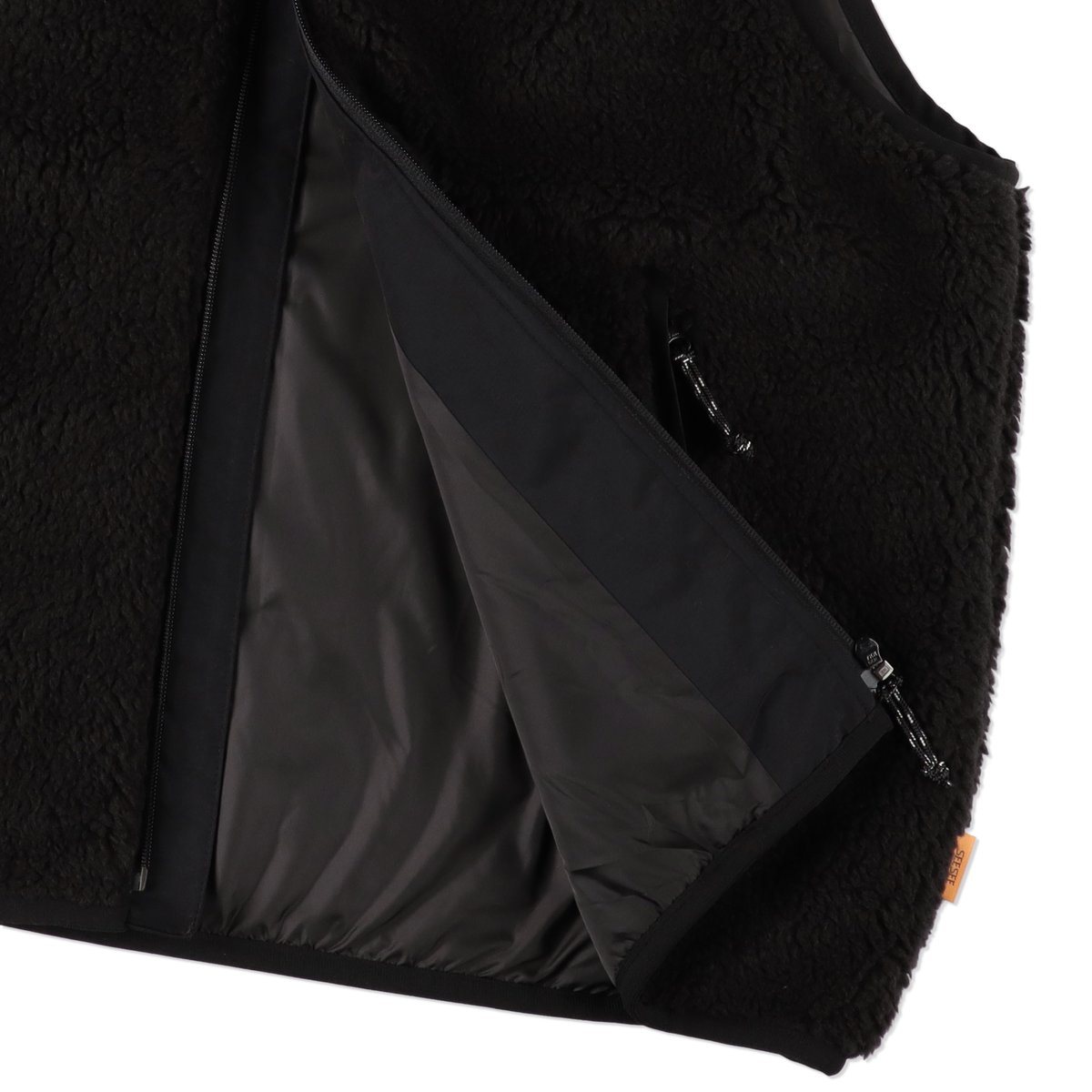 SEE SEE BOA FLEECE VEST【BLACK】 | STUDY SHOWROOM