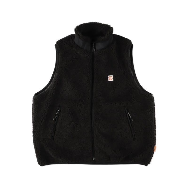 SEE SEE FLEECE VEST【BLACK】XL