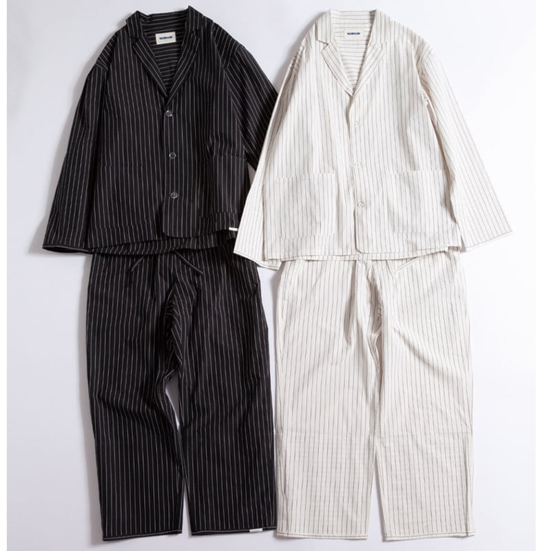 NOWHAW ノウハウ ”day”pajama black stripe【P-S395-H】...