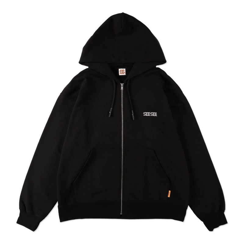 SEE SEE FULL ZIP HOODIE【BLACK】 | STUDY SHOWROOM...