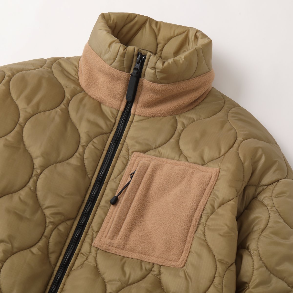 S.F.C QUILTED PUFF JACKET Khaki / Beige【SFCFW23 S.F.C QUILTED PUFF JACKET Khaki / Beige【SFCFW23