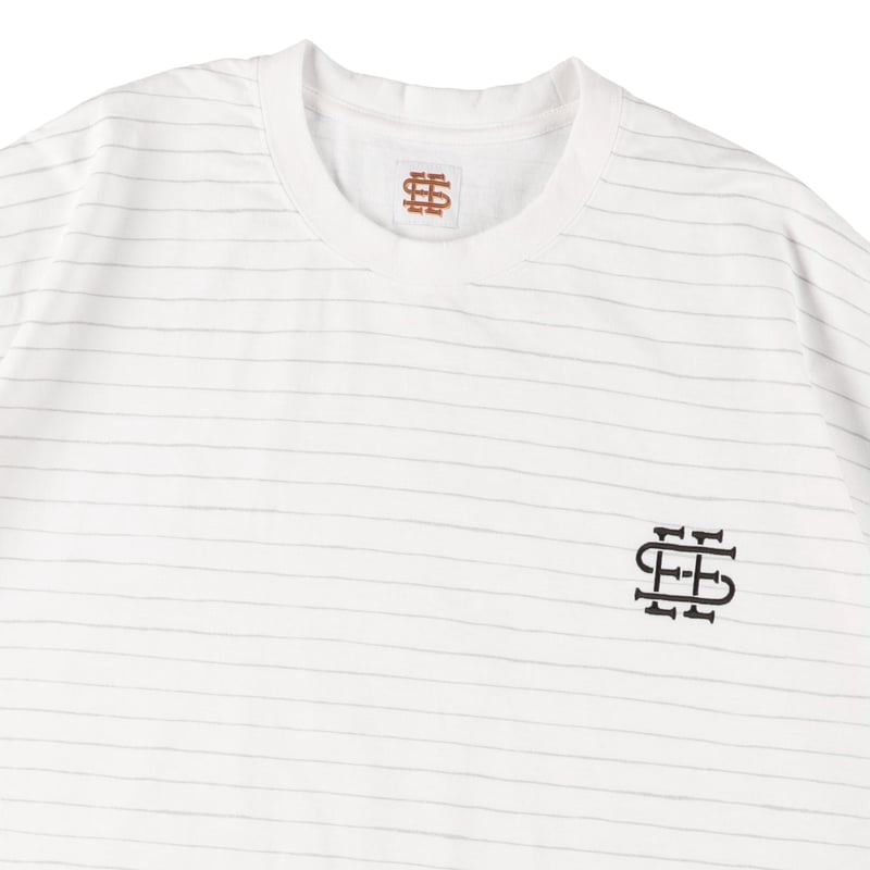 SEESEE SUPERBIG ROUND GRITTER BORDER TEE