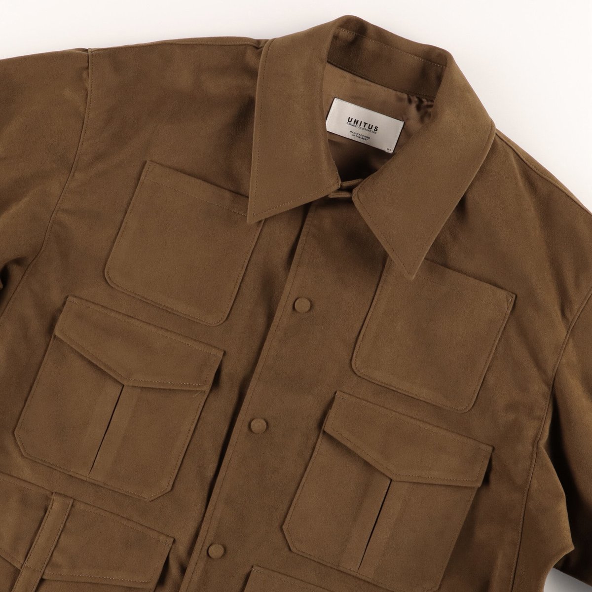 UNITUS(ユナイタス) 6 Pocket Eco Leather Jacket Brown