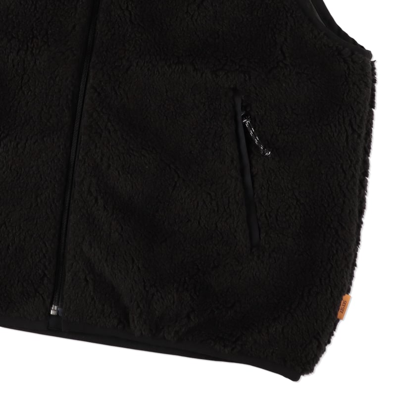 SEE SEE FLEECE VEST【BLACK】XL