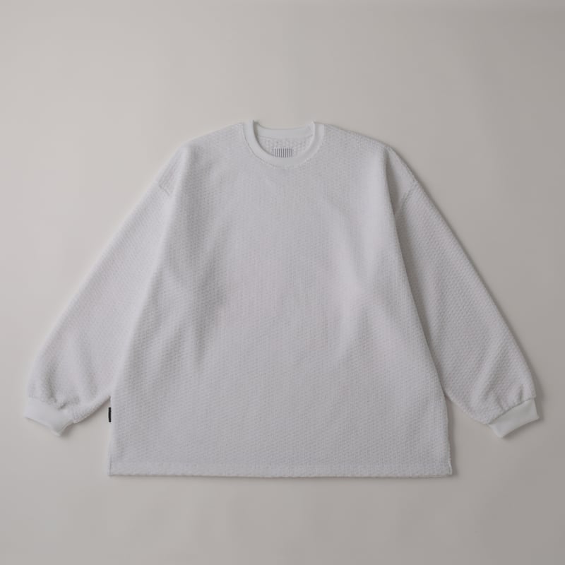 トップス S.F.C WAFFLE CREW TECH LS TEE S.F.C WAFFLE CREW TECH LS TEE White L