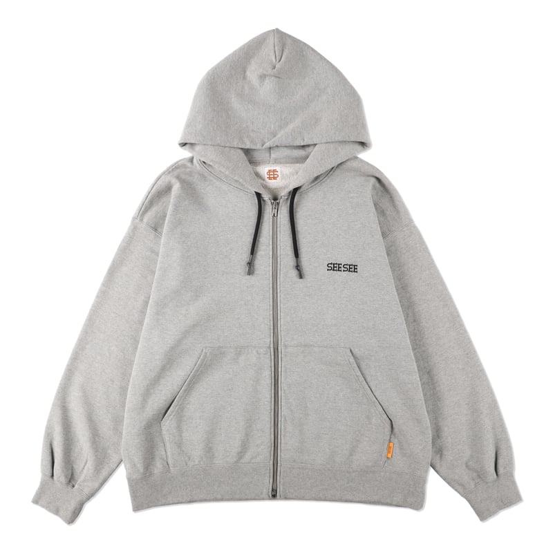 SEE SEE FULL ZIP HOODIE【GREY】 | STUDY SHOWROOM  