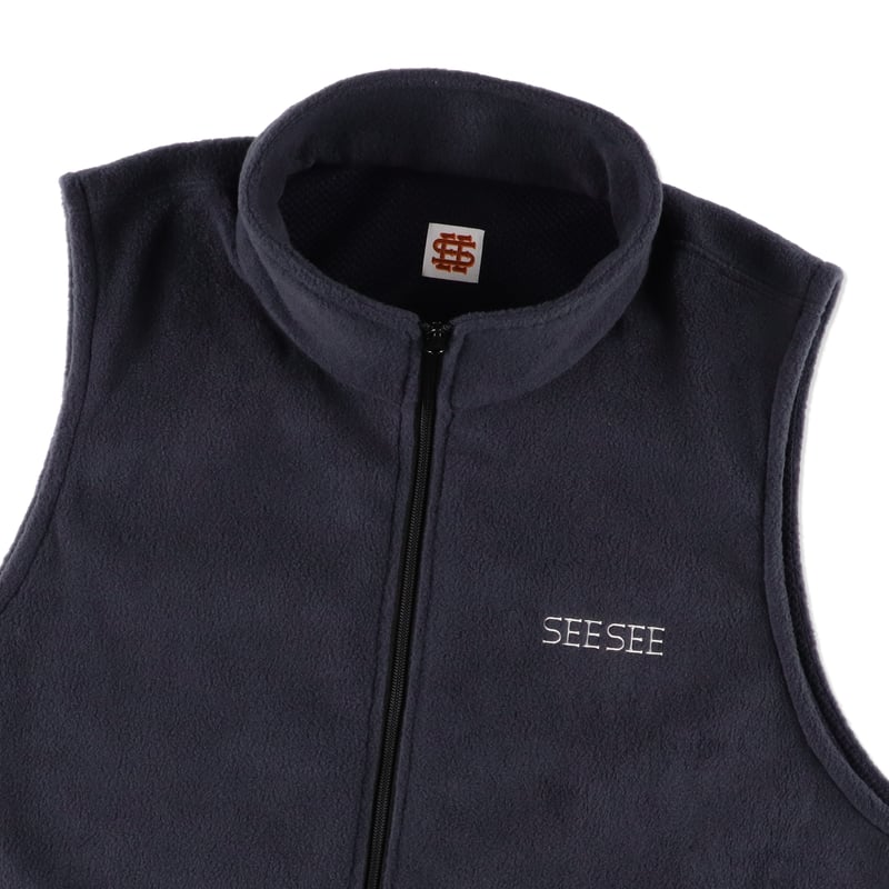 SEE SEE FLEECE VEST【NAVY】 | STUDY SHOWROOM STORE
