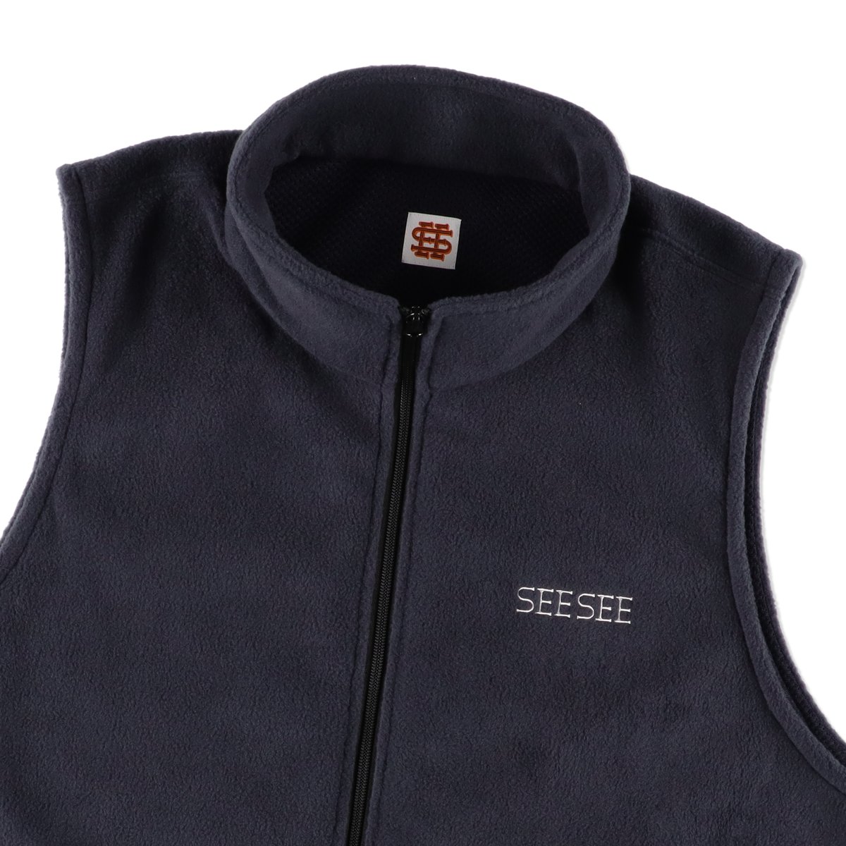 SEESEE FLEECE VEST【NAVY】 フリースベスト SEE SEE FLEECE