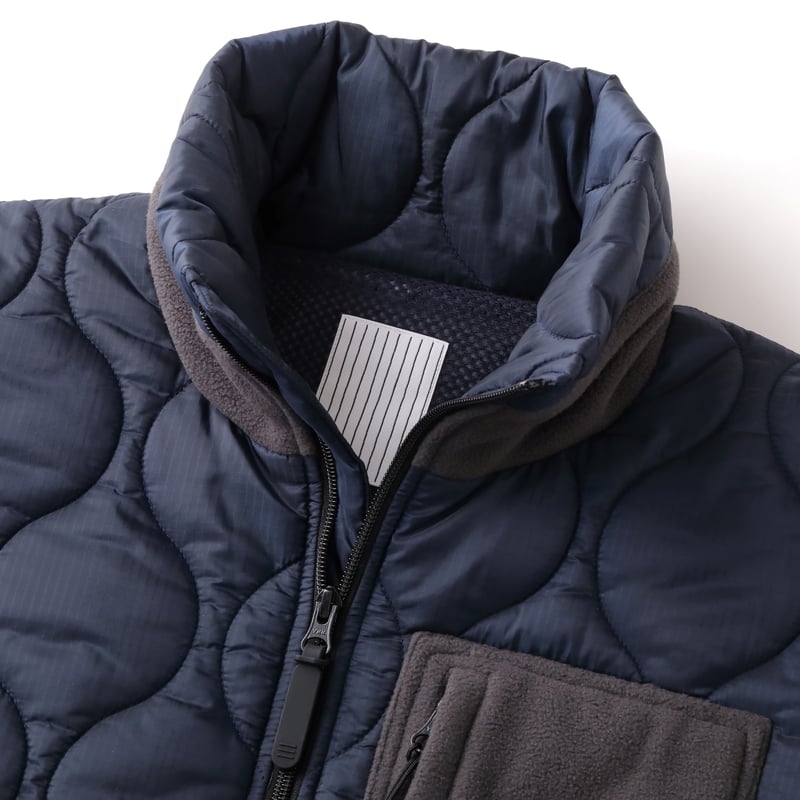 S.F.C QUILTED PUFF JACKET Navy / Grey【SFCFW23SP