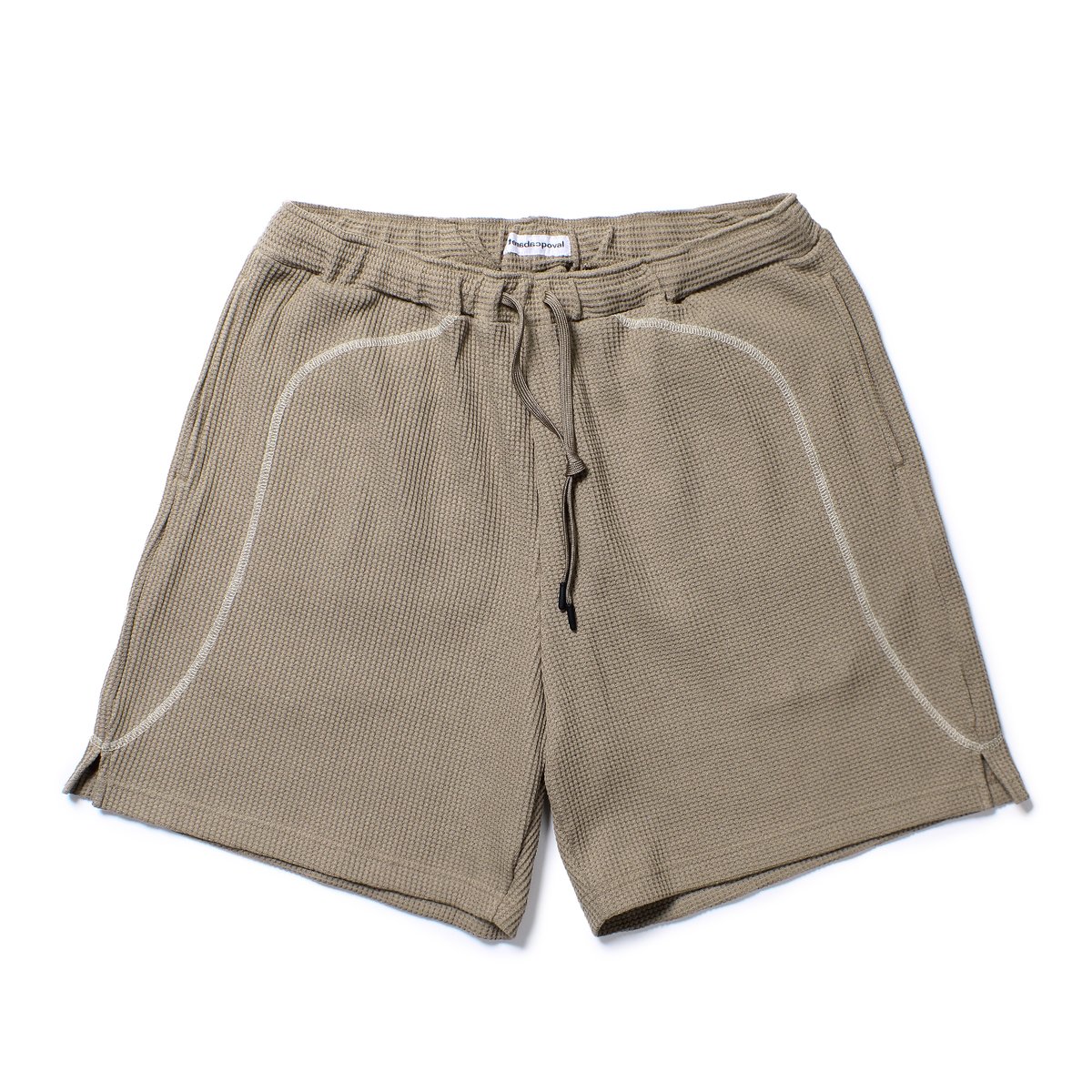 CABARET POVAL Fabien Waffle Shorts Khaki【24SS-P