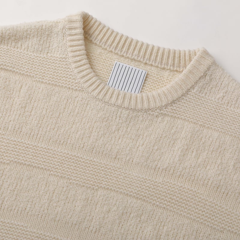 S.F.C SIDE STRIPES KNIT Off White【SFCFW23KN01】(