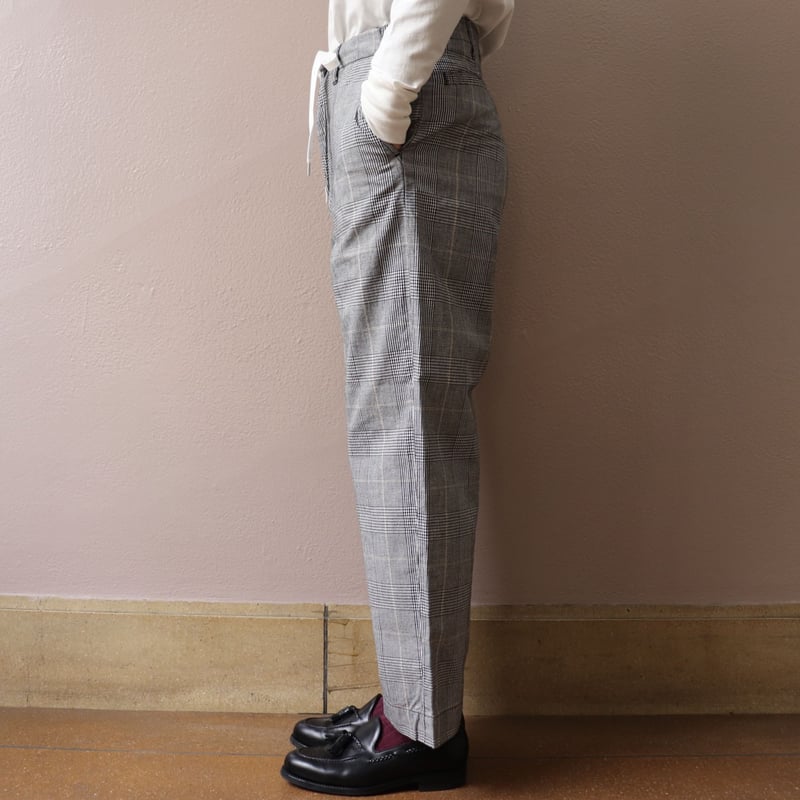 e.sen イーセン thomas コットンリネン mix plaid check 【es