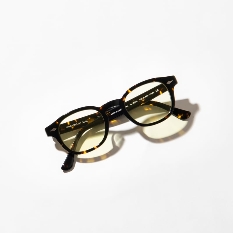 NOCHINO OPTICAL “NOCHINO” BLACK AMBER × L.YELLO...