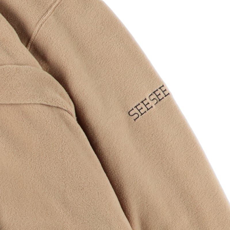 SEE SEE LIGHT FLEECE JACKET【BROWN BEIGE】 | STUD