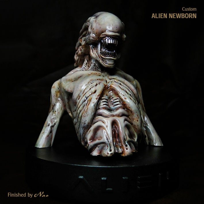 NEWBORN ALIEN 1/5スケール フィギュア 塗装済み 完成品 ALIEN NEWBORNカスタム完成品 | Roswell Japan