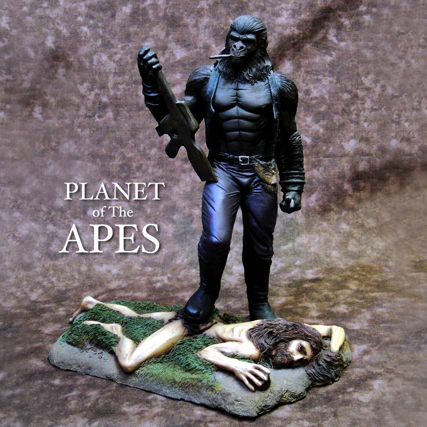 PLANET OF THE APES フィギュア3体セット。 PLANET OF THE APES フィギュア 3体セット