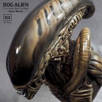 Dog Alien Open Mouth Bust完成品
