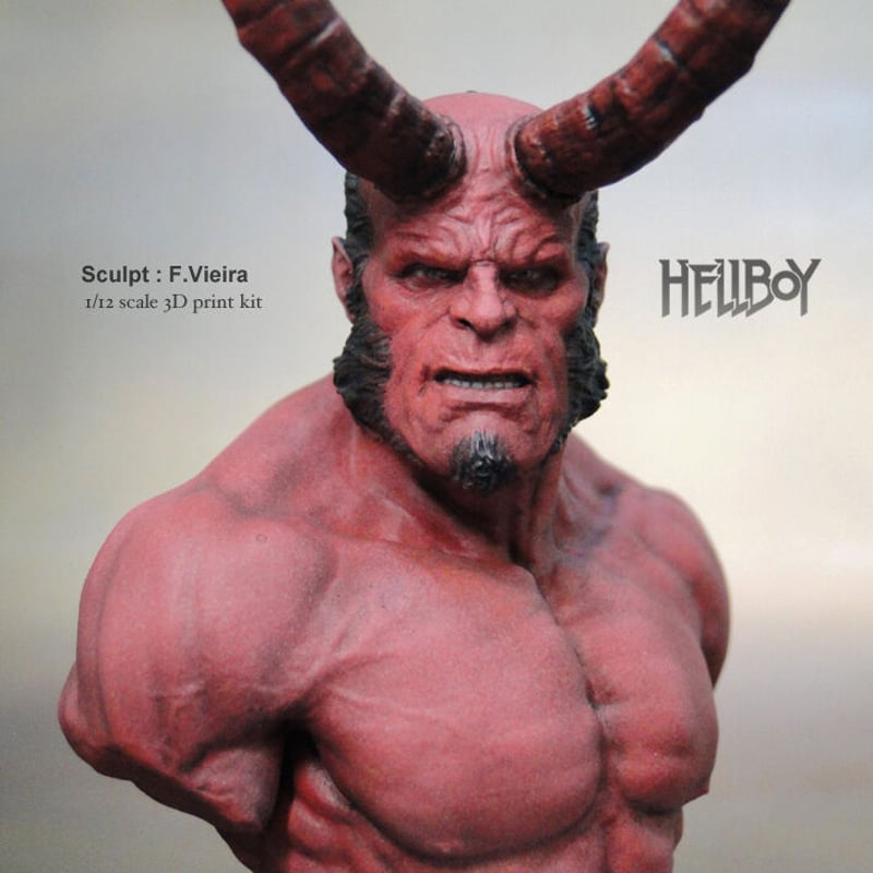 ■ヘルボーイ HELLBOY フルスタチュー 新品 ヘルボーイ 1/12 SCALE ACTION FIGURE 30TH ANNIVERSARY EDITION