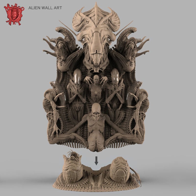 エイリアン壁掛け (AILEN WALL PLAQUE9インチ) エイリアン壁掛け (AILEN WALL PLAQUE9インチ)