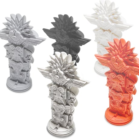 TOTEM Sculpture / ORANGE SOLID