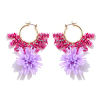 Spark hoop ///vivid pink & purple
