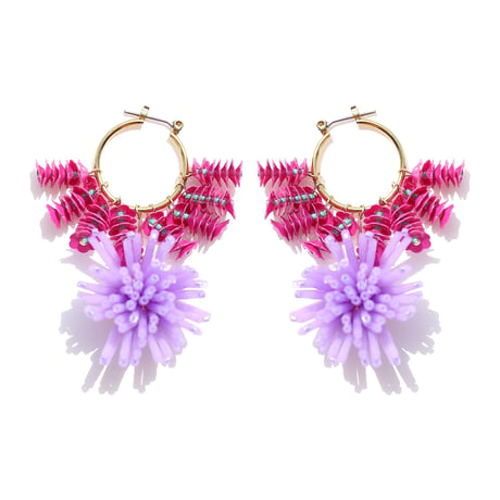 Spark hoop ///vivid pink & purple