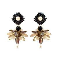 multicolored Bee＆FlowerGarden///black & khaki