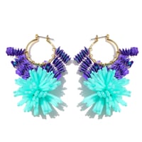 Spark hoop /// Purple & Mint